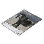 Appaloosa-paard in de sneeuw notitieboek (Linkerzijde)