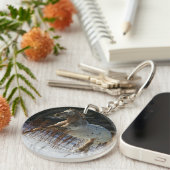 Appaloosa-paard met sneeuw sleutelhanger (Voorkant Rechts)