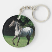 Appaloosa-paard met vlucht 2 sleutelhanger (Achterkant)