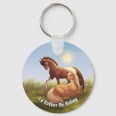 Appaloosa Paard Palomino Pony Initialen Sleutelhanger (Achterkant)