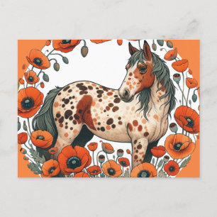 Appaloosa Paard Poppy Appy Paarden Briefkaart