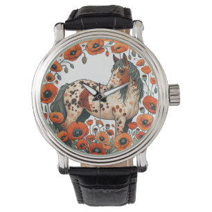 Appaloosa Paard Poppy Appy Paarden Horloge