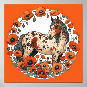 Appaloosa Paard Poppy Appy Paarden Poster