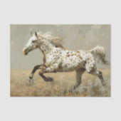 Appaloosa Paard Running Oil Painting Decoupage Tissuepapier (Voorkant)