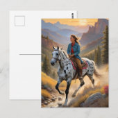 Appaloosa Paard Waterverf Luipaard Briefkaart (Voorkant / Achterkant)