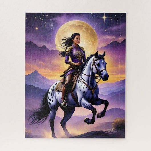 Appaloosa Paard Waterverf Luipaard Legpuzzel (Verticaal)