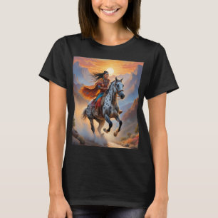 Appaloosa Paard Waterverf Luipaard T-shirt
