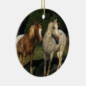 Appaloosa paarden keramisch ornament (Rechts)