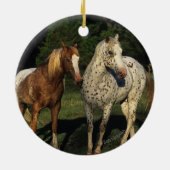 Appaloosa paarden keramisch ornament (Achterkant)