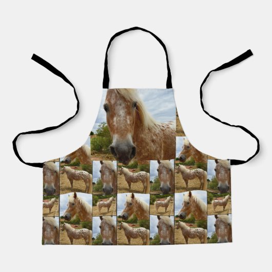 Appaloosa-paardencollage, Kinder volledige afdrukk Schort (Voorkant)