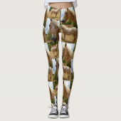Appaloosa paarse collage, dames met volledige afdr leggings (Voorkant)