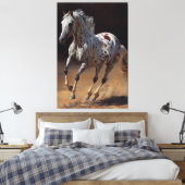 Appaloosa Paarsolie Verf Canvas Afdruk (Insitu (Slaapkamer))