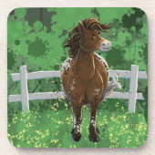 Appaloosa Pony Bier Onderzetter (Voorkant)
