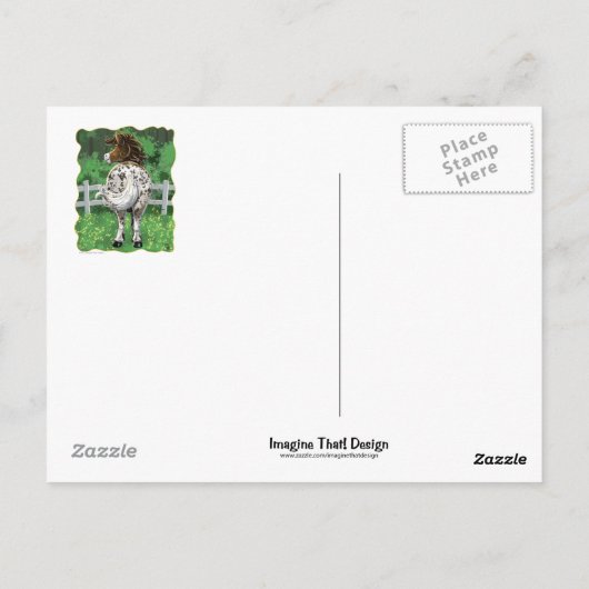 Appaloosa Pony Briefkaart (Achterkant)