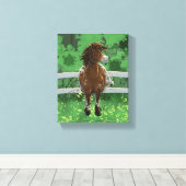 Appaloosa Pony Canvas Afdruk (Insitu (Houten vloer))