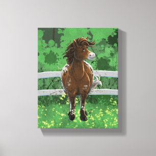 Appaloosa Pony Canvas Afdruk