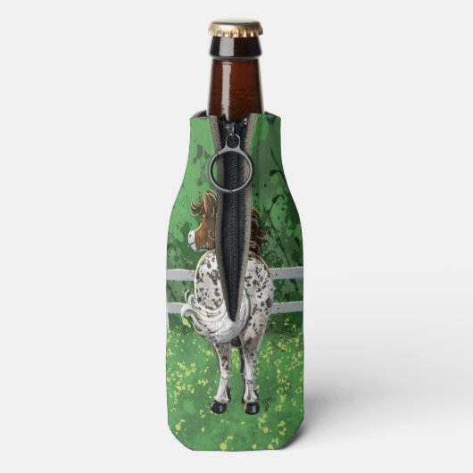 Appaloosa Pony Flesjeskoeler (Fles Achterkant)