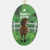 Appaloosa Pony Keramisch Ornament (Links)