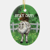 Appaloosa Pony Keramisch Ornament (Achterkant)