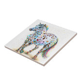 Appaloosa Pony keramische tegel Tegeltje (Zijkant)