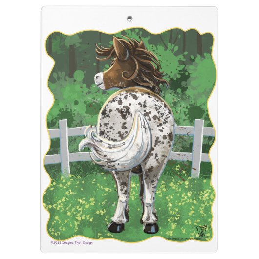 Appaloosa Pony Klembord (Achterkant)