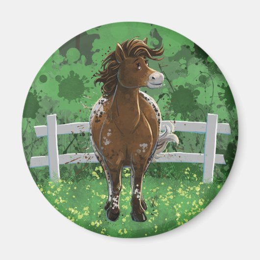 Appaloosa Pony Magneet (Voorkant)