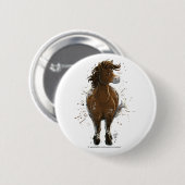 Appaloosa Pony Ronde Button 5,7 Cm (Voorkant /achterkant)
