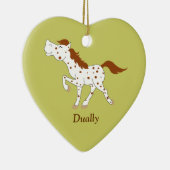 Appaloosa Red Roan Horse Custom Ornament (Rechts)
