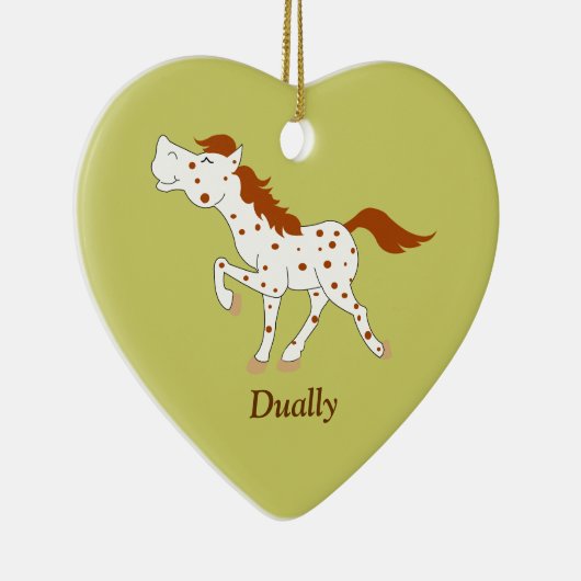 Appaloosa Red Roan Horse Custom Ornament (Rechts)