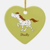 Appaloosa Red Roan Horse Custom Ornament (Voorkant)