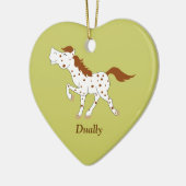 Appaloosa Red Roan Horse Custom Ornament (Links)
