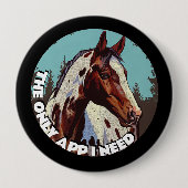  Appaloosa Ronde Button 4,0 Cm (Voorkant)