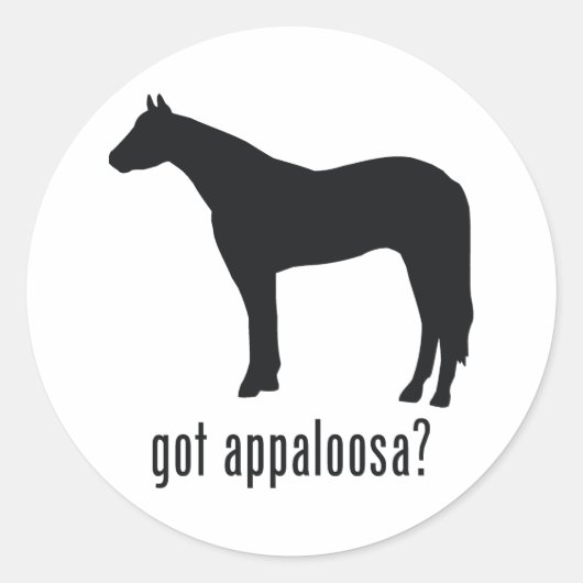 Appaloosa Ronde Sticker (Voorkant)