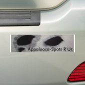 Appaloosa-Spots R Us Bumpersticker (Op auto)