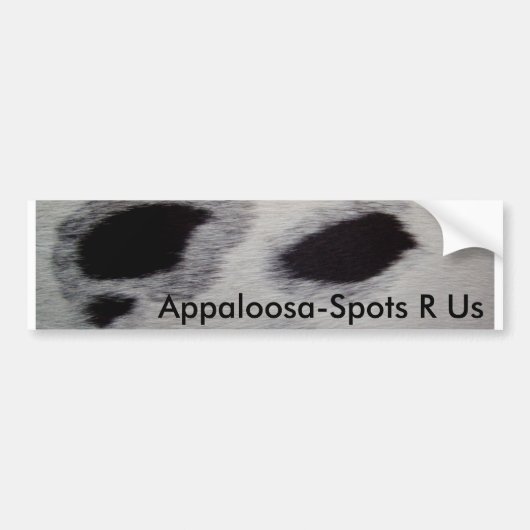 Appaloosa-Spots R Us Bumpersticker (Voorkant)