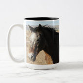 Appaloosa Spotted Horse Tweekleurige Koffiemok (Links)