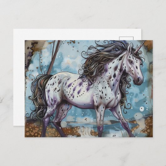 Appaloosa Unicorn Briefkaart (Voorkant / Achterkant)