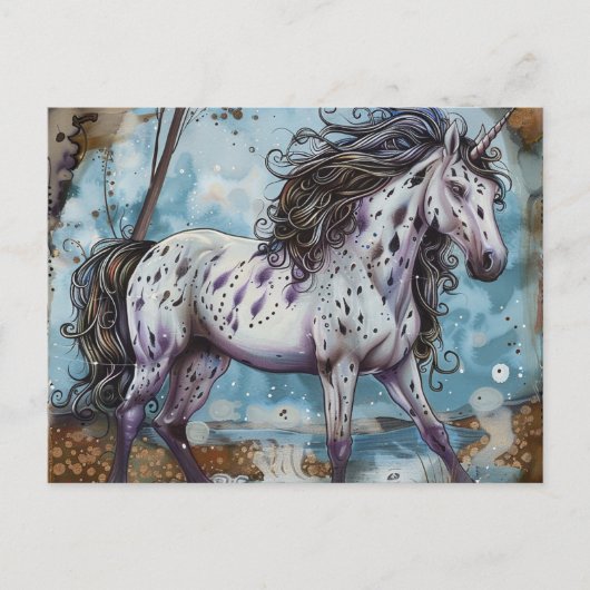 Appaloosa Unicorn Briefkaart (Voorkant)