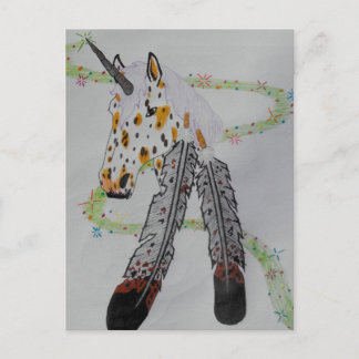 Appaloosa Unicorn Gift Products Briefkaart