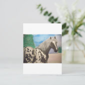 Appaloosa winter briefkaart (Staand voorkant)