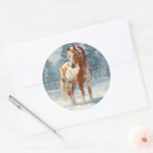 Appalossa Paard Kerst Sticker (Envelop)