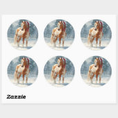 Appalossa Paard Kerst Sticker (Vel)