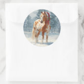 Appalossa Paard Kerst Sticker (Tas)