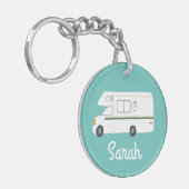 APPARAAT CAMPER RV Motorhome Camper CUSTOM Sleutelhanger (Voorkant Links)