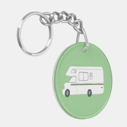 APPARAAT CAMPER RV Motorhome Camper CUSTOM Sleutelhanger (Voorkant Links)