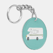 APPARAAT CAMPER RV Motorhome Camper CUSTOM Sleutelhanger (Voorkant Links)