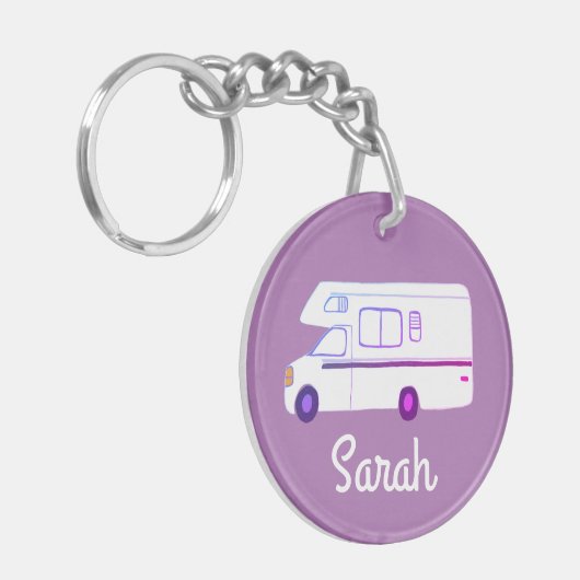 APPARAAT CAMPER RV Motorhome Camper CUSTOM Sleutelhanger (Voorkant Links)