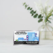 Apparaat- en elektronische reparaties visitekaartje (Staand voorkant)