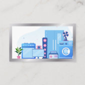 Apparaat- en elektronische reparaties visitekaartje (Achterkant)