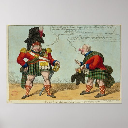 Apparaat voor een noordelijk bezoek, 1822 poster (Voorkant)
